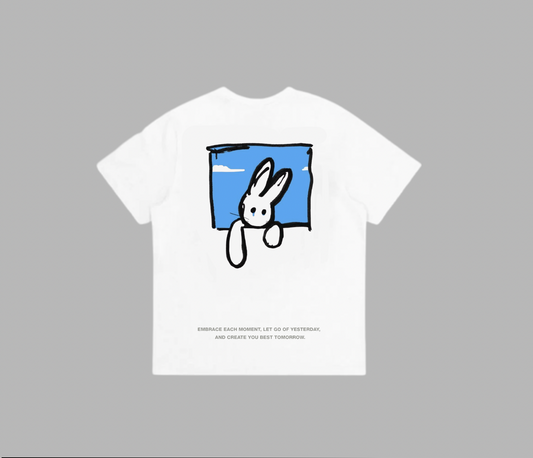 WHITE BUNNY T-SHIRT